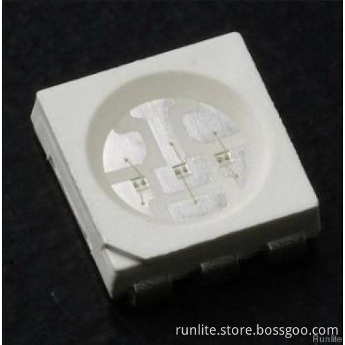 5050 SMD Green LED Diode (three chips)